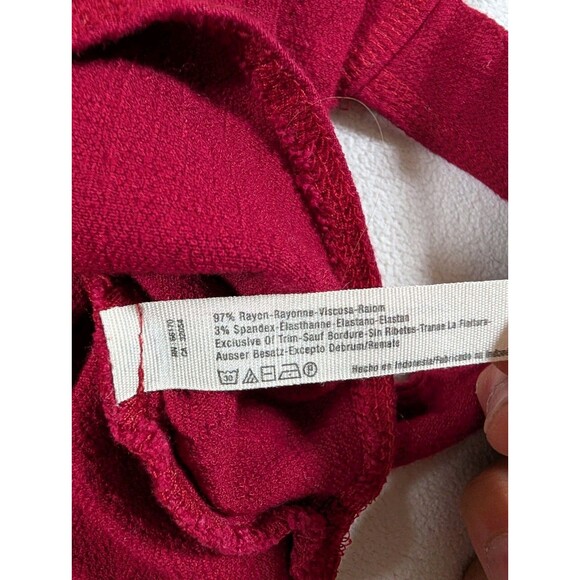 Intimately Free People Womens Maroon Lace Up Neck One-Piece Bodysuit Size XS - Picture 5 of 7